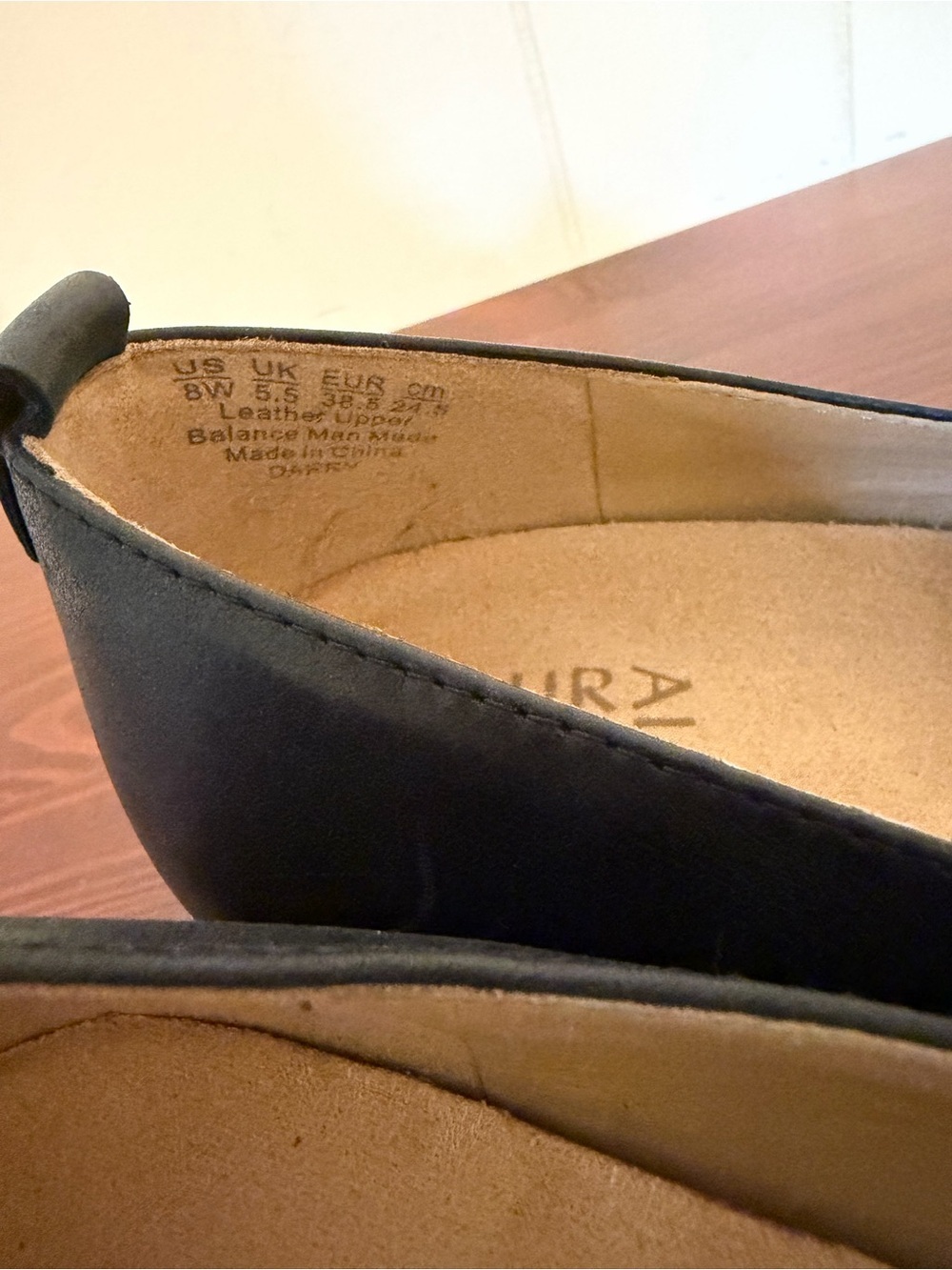 Naturalizer Black Leather Platform Loafers - Picture 6 of 6